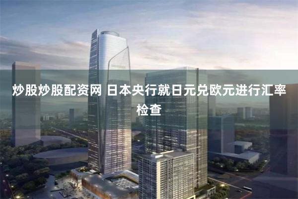 炒股炒股配资网 日本央行就日元兑欧元进行汇率检查